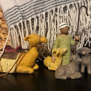 Willow Tree Nativity Shepherd Boy,  Camel & Sheep